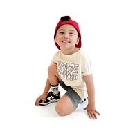 Sweet Wink Toddler Boys Home Run Patch Short Sleeve T-Shirt