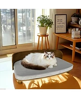 Bingopaw Wooden Bed Stool For Dogs&Cats With Pad