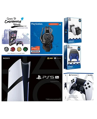 Sony Playstation 5 Pro Bundle with Extra Edge Controller, Plantronics Headset, Pro Gamer Kit