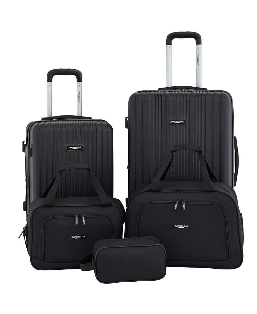 Travelers Club 5-Piece Velocity Expandable Rolling Hardside Luggage Set