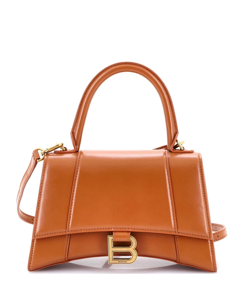 Pre-Owned Balenciaga Hourglass Top Handle Bag Leather