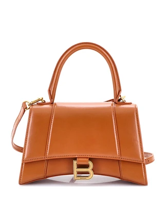 Pre-Owned Balenciaga Hourglass Top Handle Bag Leather