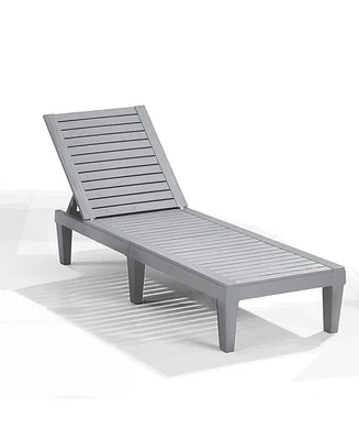 Adjustable & Waterproof Outdoor Patio Chaise Lounge Chairs - 1-Count