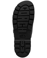 Coach Women's Sculpted C Quilted Washed Denim Double Band Sandals