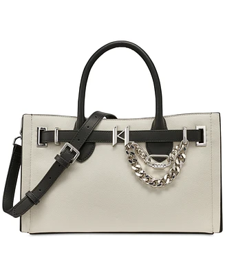 Karl Lagerfeld Paris Cerise Medium Leather Satchel