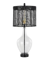 Lumisource 26" Glass Jenna Contemporary Table Lamp, Set of 2