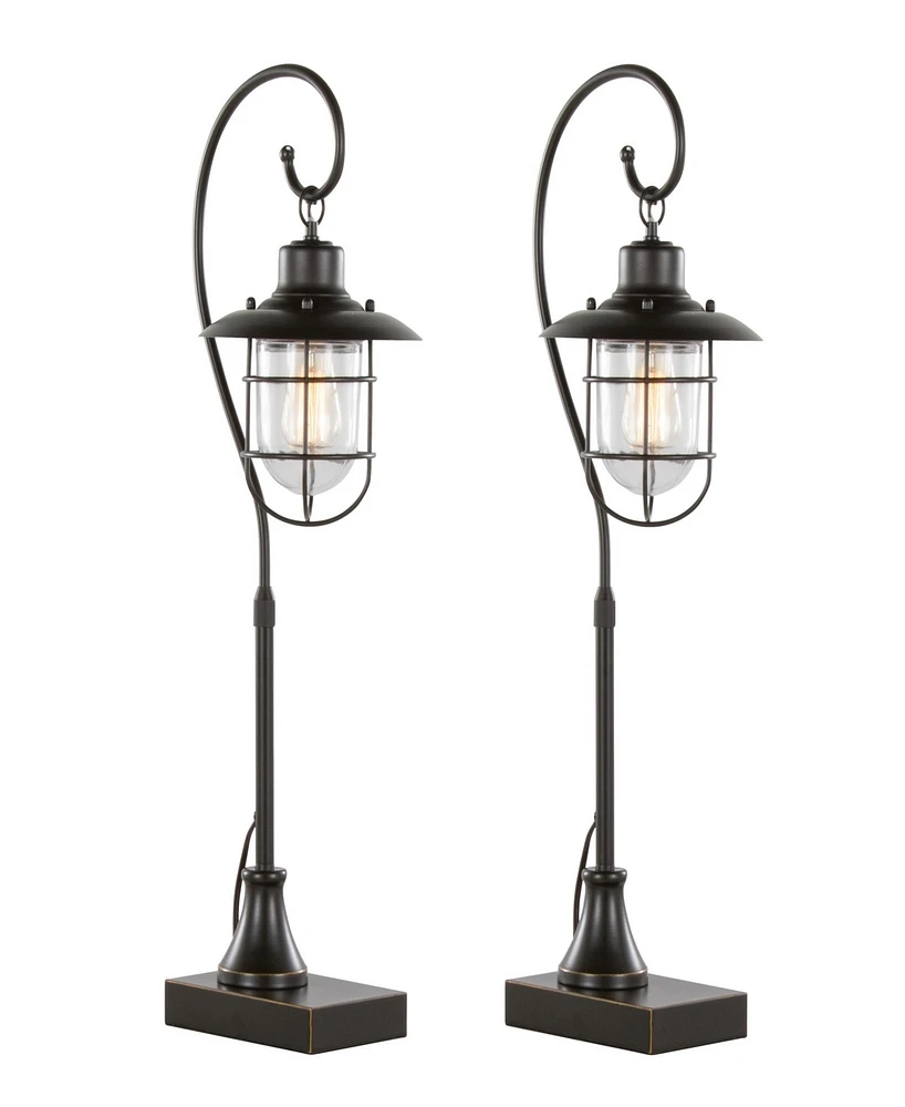 Lumisource 33" Metal Landen Contemporary Task Lamp, Set of 2
