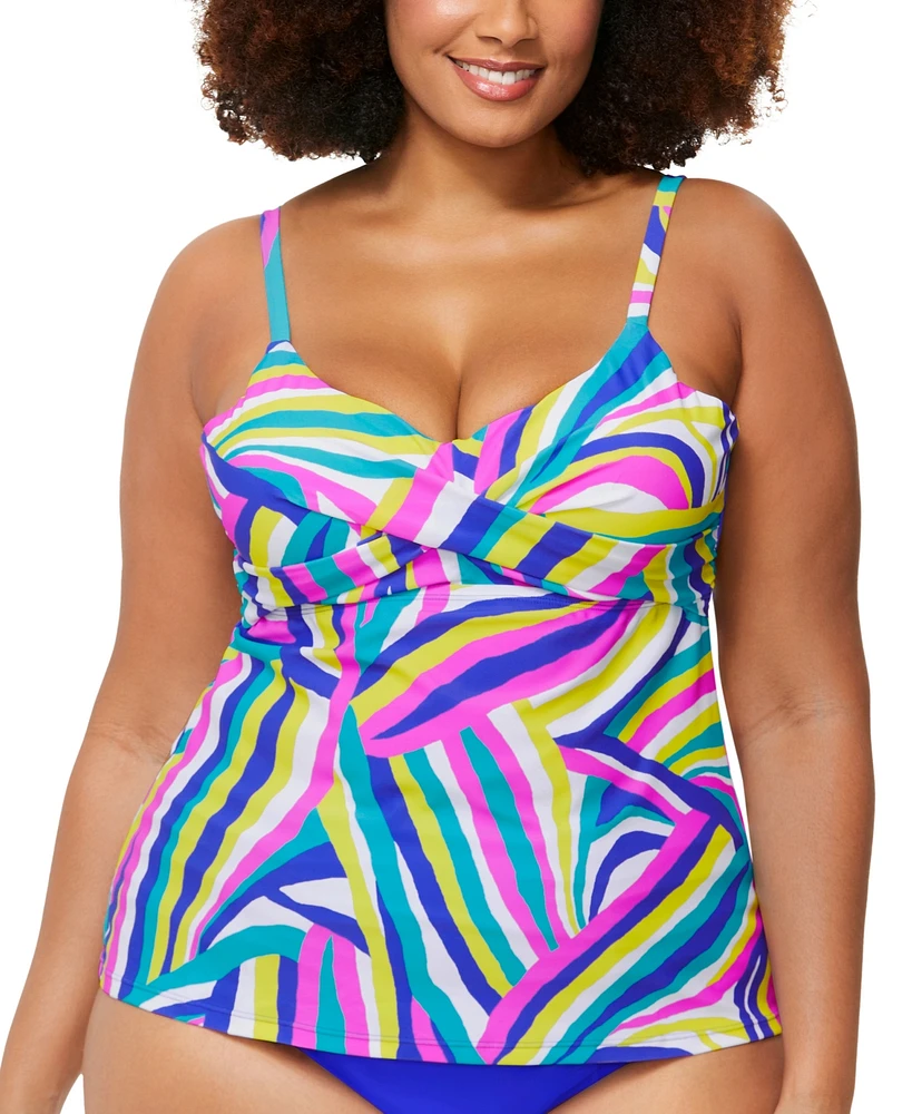 Raisins Curve Trendy Plus Aries Underwire Tankini Top