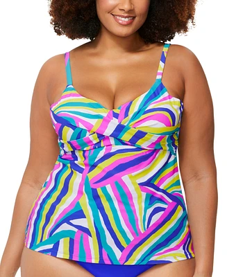 Raisins Curve Trendy Plus Aries Underwire Tankini Top