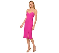 Adrianna by Papell Women's Embellished-Strap Crepe Sheath Dress