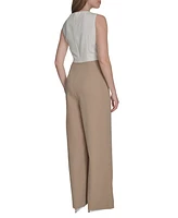 Tommy Hilfiger Women's Colorblocked Side-Drape Jumpsuit