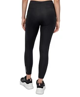 Dkny Sport Women's Rhinestone-Logo High-Rise 7/8 Leggings