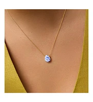 Ana Luisa - Gold Statement Necklace - Pebble Mini Marble Blue