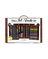 Art 101 Deluxe Art Doodle Wood Art Set, 168 Piece