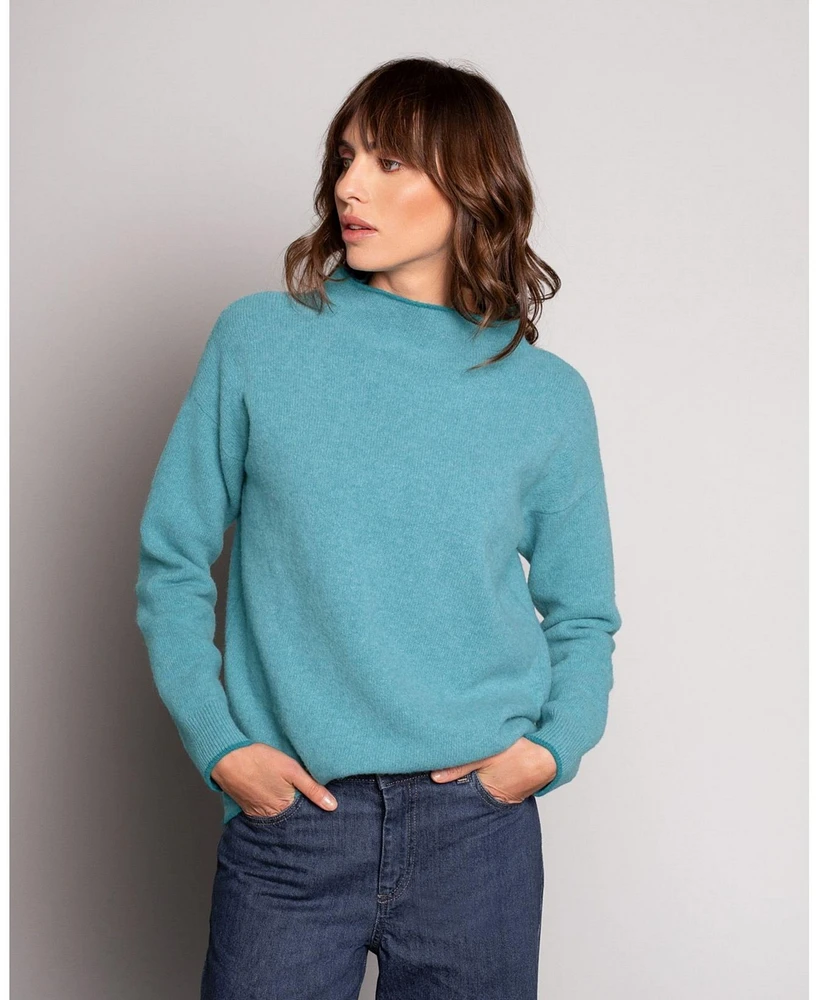 Celtic & Co. Women's Felted Funnel Neck Sweater
