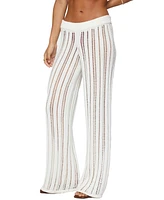 Edikted Women's Echo Ladder Knit Pants