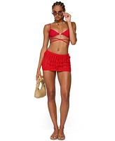 Edikted Women's Leola Ladder Knit Mini Skirt