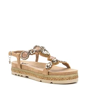Women's Flat Suede Sandals By Xti