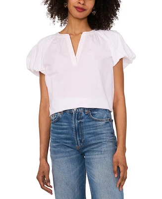Vince Camuto Women's Cotton Puff-Sleeve Blouse