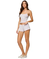 Edikted Women's Sephi Lacey Pointelle Tank Top