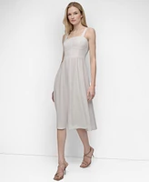 Dkny Women's Square-Neck Sleeveless Midi Dress