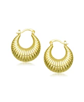 Seashell Long Hoop Earrings Set White Gold Plated, 14k or 18k Rose Plated