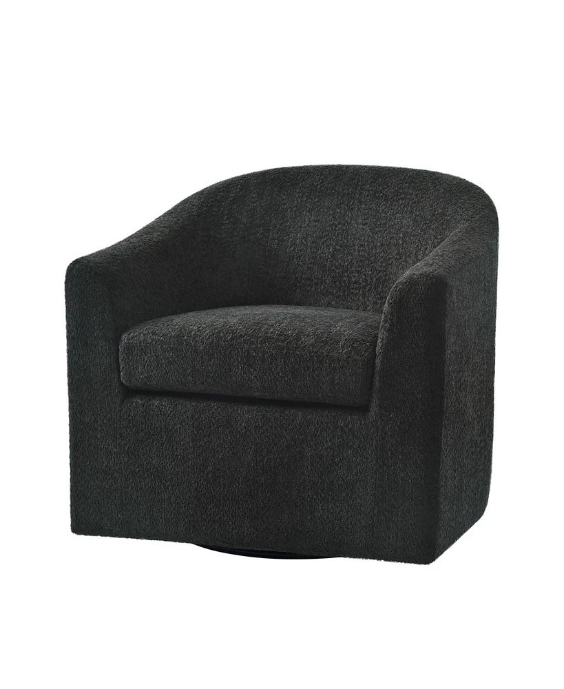 Azahara Modern Slipcovered Swivel Armchair
