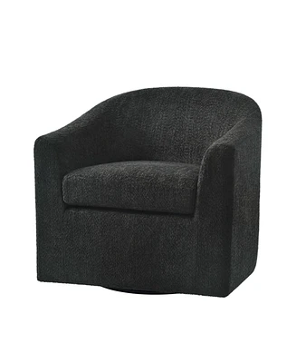 Azahara Modern Slipcovered Swivel Armchair