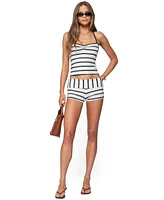 Edikted Women's Lorenza Striped Halter Top
