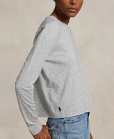 Polo Ralph Lauren Women's Shrunken-Fit Jersey Long-Sleeve Tee