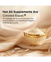 Maison Rouge Brightening Face Cream by Codeage – Glutathione Cream, Collagen Peptides, Vitamin E, CoQ10 – Radiance & Antioxidant Complex – Refillable