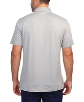 Tailorbyrd Men's Melange Mesh Performance Polo