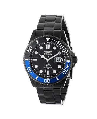 Invicta Men's 44713 Pro Diver Quartz 3 Hand Black Dial Watch