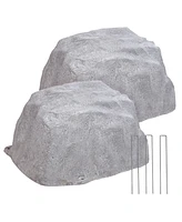 14” H Polyresin Landscape Fake Rock Cover