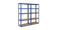 2 Pcs Storage Shelves Garage Shelving Units Tool Utility