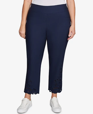 Ruby Rd. Plus Embroidered Ankle Pant