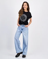 Guess Women's Cotton 4G Hotfix Short-Sleeve Crewneck Tee