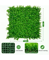 Grass Wall Panels (20pc): Privacy Screen, Indoor/Outdoor Green Wall Decor