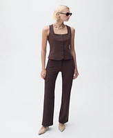 Mango Women's Slim-Fit Suit Vest
