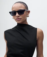 Mango Women's Draped Midi Dress