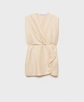 Mango Women's Lyocell Wrap Dress