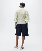 Mango Women's Cross-Knotted Lyocell Shirt