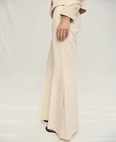 Mango Women's Wide Leg Cotton Suit Pants
