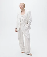 Mango Women's Striped Suit Pants