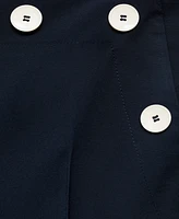 Mango Women's Contrasting Button Detail Straight Pants