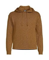 Lands' End Men's Textural Slub Hoodie Sweater