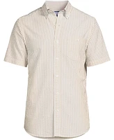 Lands' End Men's Short Sleeve Seersucker Shirt