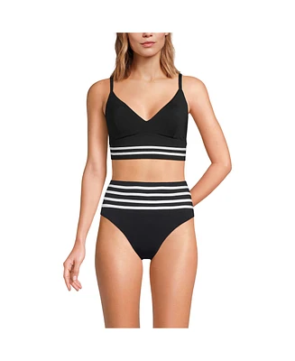 Lands' End Women's V-Neck Underwire Tankini Top