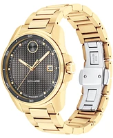 Movado Men's Bold Verso Swiss Automatic Ionic Plated Light Gold Steel Watch, 41mm