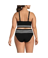 Lands' End Plus V-neck Underwire Bikini Top